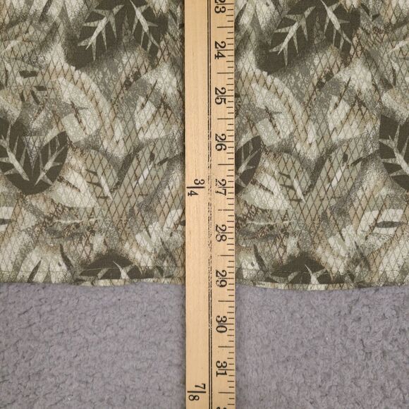 Vintage Manhattan Hawaiian Shirt Mens XL Green Leaves Rayon Button Up - Picture 12 of 12